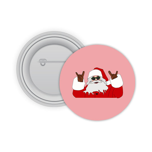 Swag Santa Pin-back Button Badge