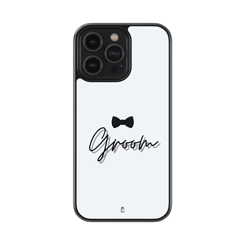 Bow Tie Groom Glass Phone case