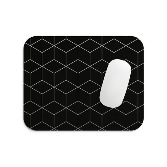 Black Cubes Mouse Pad