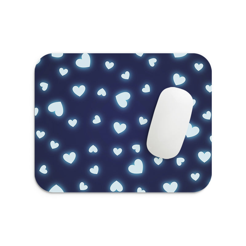 Glowing Little Hearts Mouse Pad