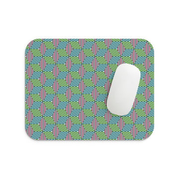 Green Illusionate Mouse Pad