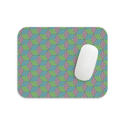 Green Illusionate Mouse Pad