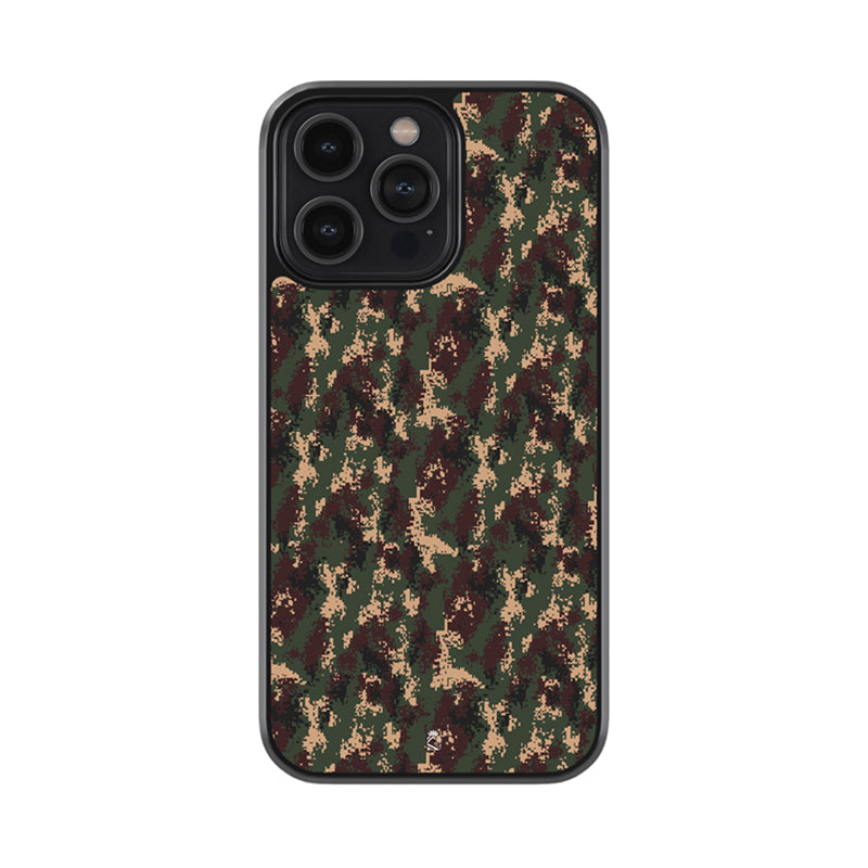 Army Pattern Camo Glass Case