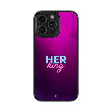 Her King Glass Phone case