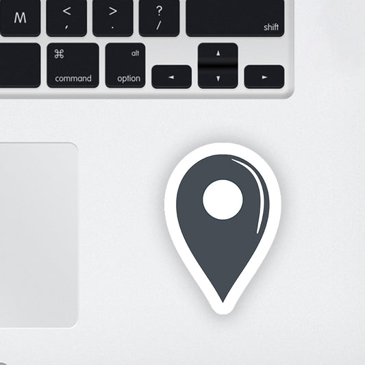 Location Pin Laptop Sticker