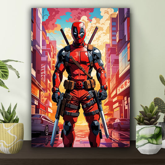 Abstractive Deadpool Art Poster