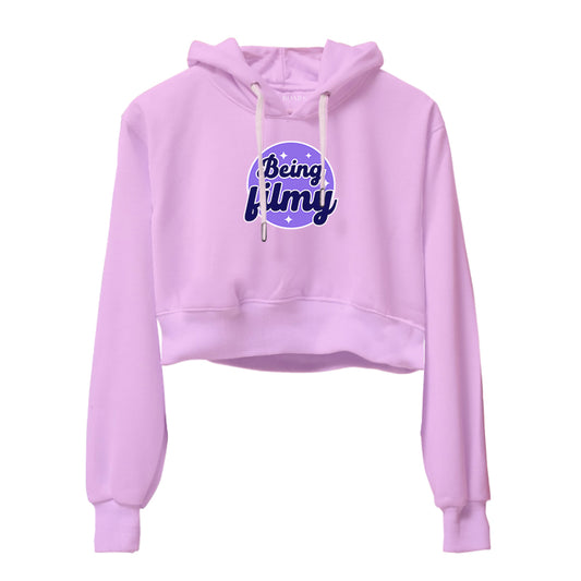 Being Filmy Crop Hoodie