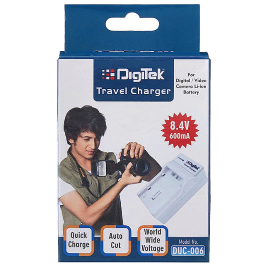 Digitek Travel Battery Charger for Lithium Ion Rechargeable Batteries