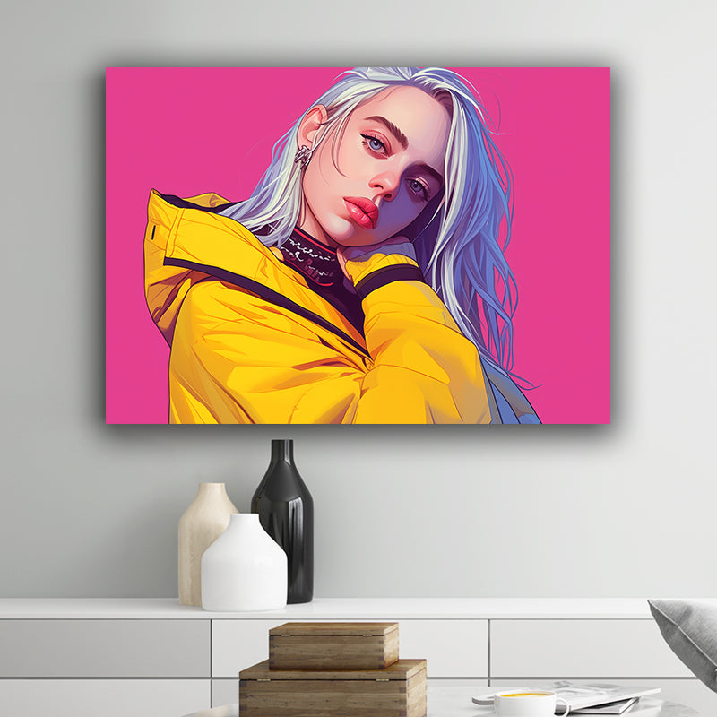 Billie Eilish Singer Landscape Poster