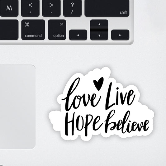 Simple Positivity Laptop Sticker