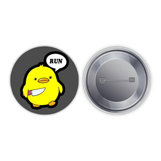 Rowdy Duck Pin-back Button Badge