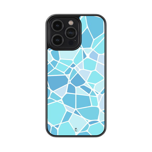 Blue Broken Tile Glass Case