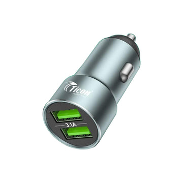 Ticon Metal Dual USB Car Charger