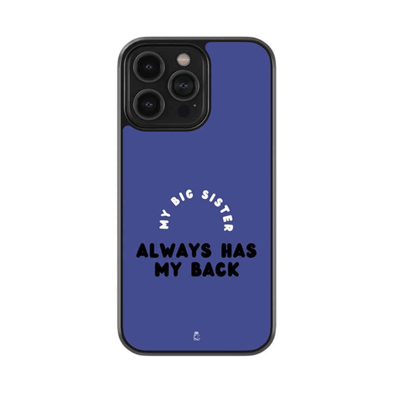 Always Has My Back Glass Phone case