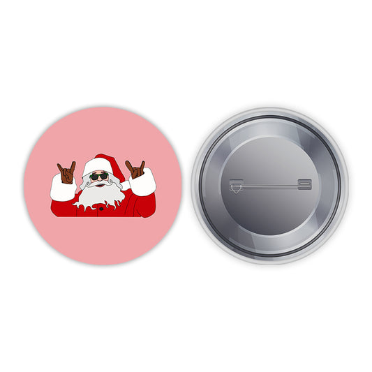 Swag Santa Pin-back Button Badge