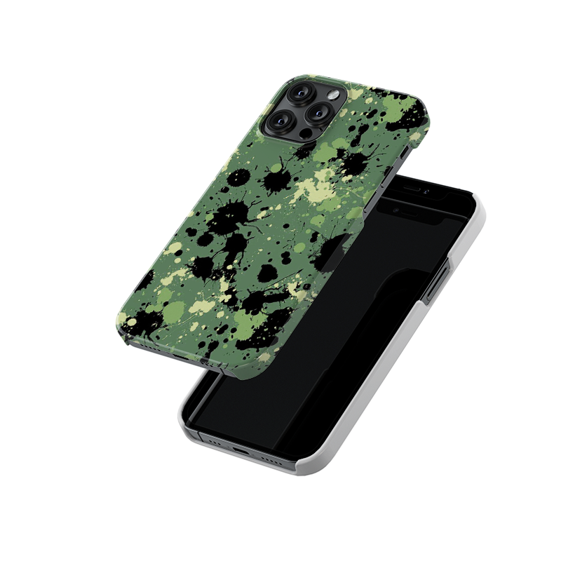 Green Camo Slim Hard Case