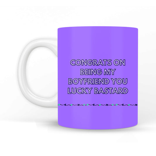 Congrats On Being My Boyfriend Coffee Mug