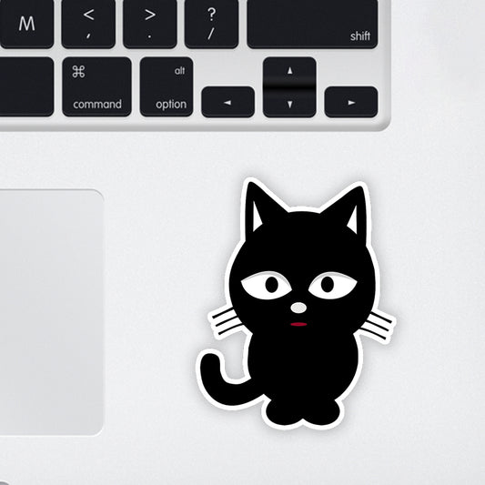 Innocent Cat Laptop Sticker