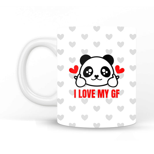 Cute Panda I Love My Gf Coffee Mug