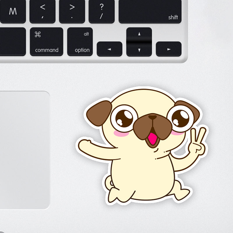 Cute Lil Doddie boy Laptop Sticker