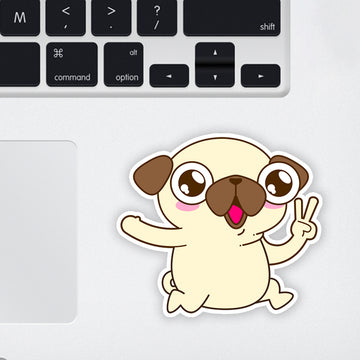 Cute Lil Doddie boy Laptop Sticker