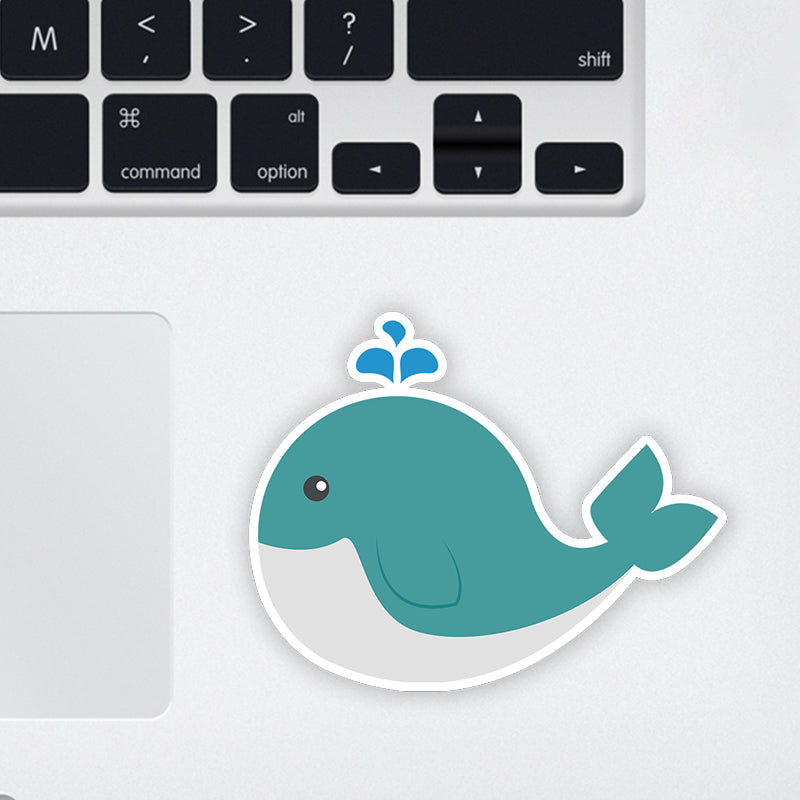 Blue Whale Laptop Sticker