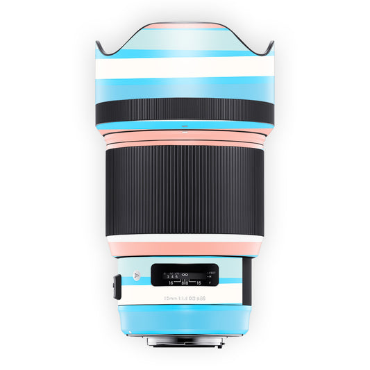 Blue Stripes Lens Skin