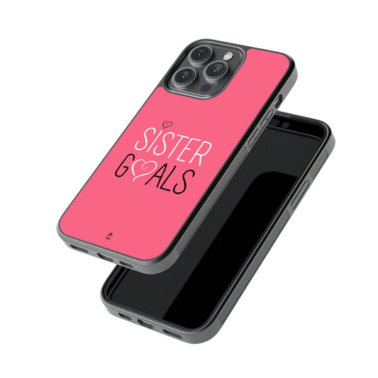 Sister Goals Glass Phone case