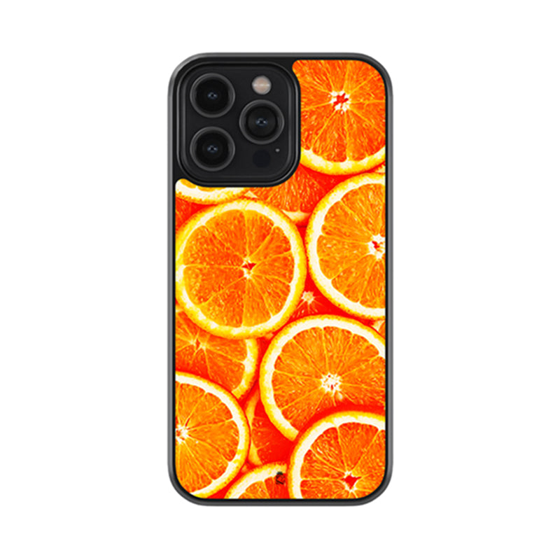 Orange Slices Glass Case