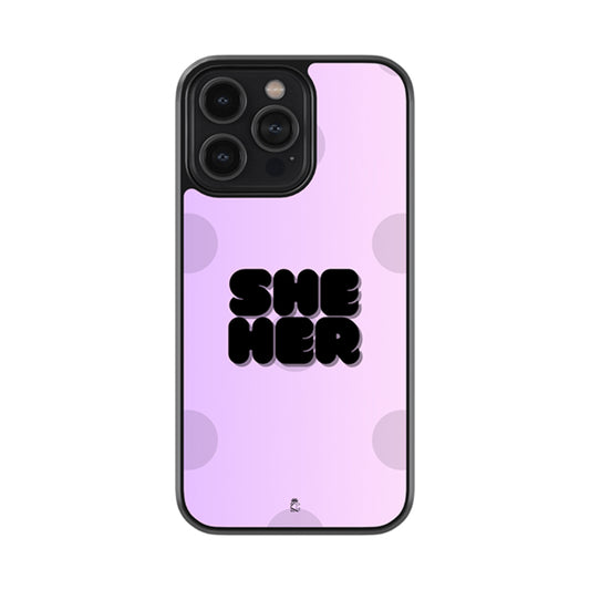 She Glass Phone case