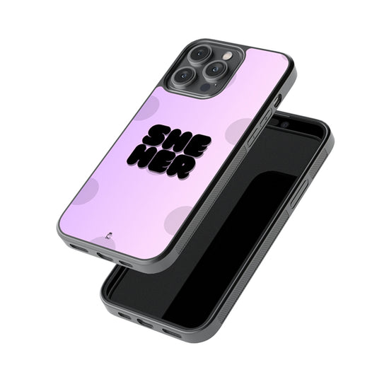 She Glass Phone case