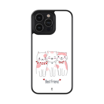 Catty Best Friends Glass Phone case