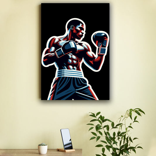 Abstractive Art Boxing Poster