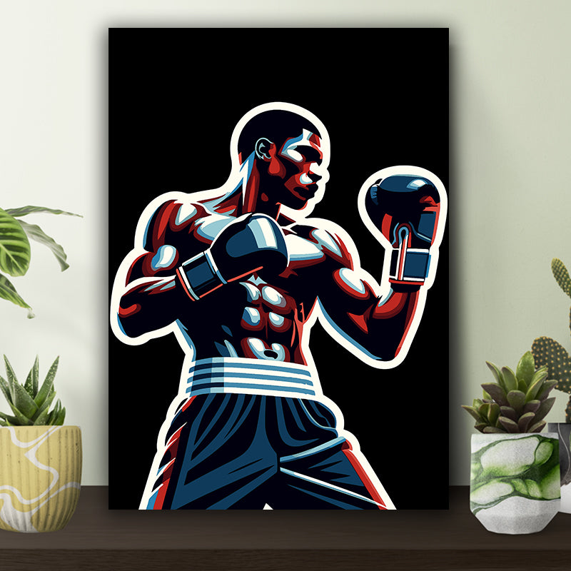 Abstractive Art Boxing Poster