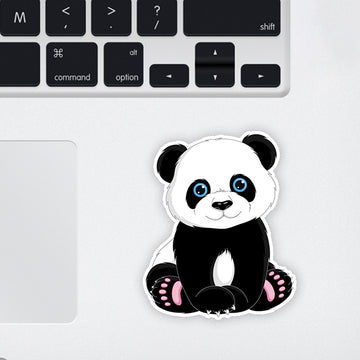 Innocent Panda Laptop Sticker