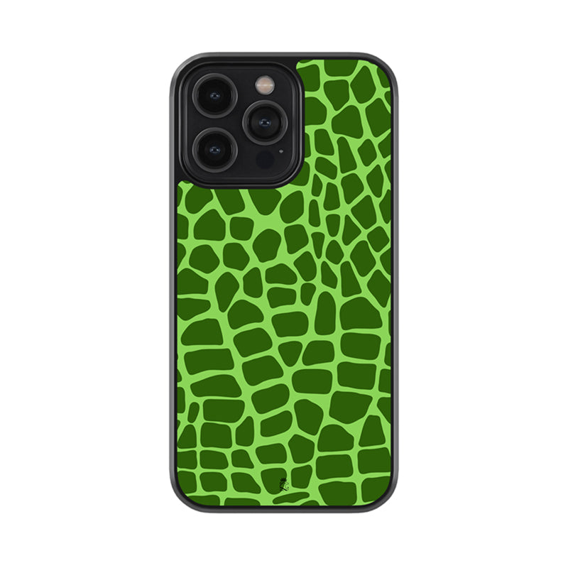 Crocodile Skin Glass Case