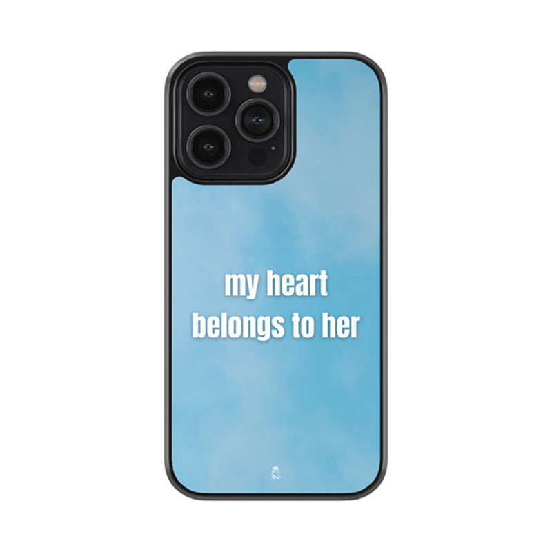 My Heart Belongs to Her Glass Phone case