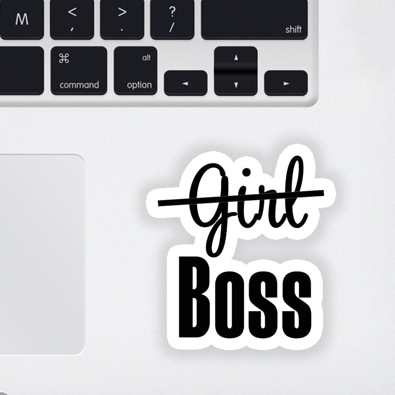 Girl Boss Laptop Sticker