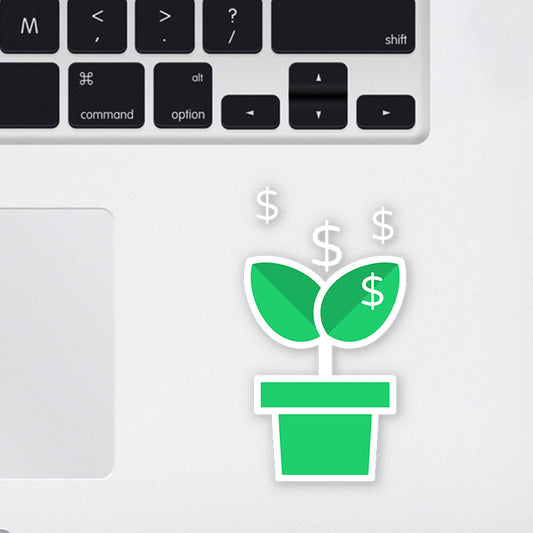 Money Laptop Sticker