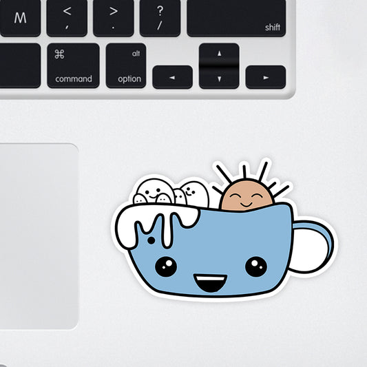 Morning Routines Laptop Sticker