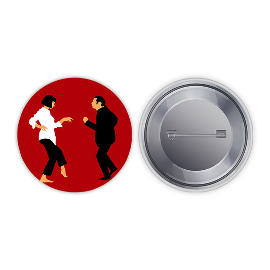 Couple Salsa Dance Pin-back Button Badge