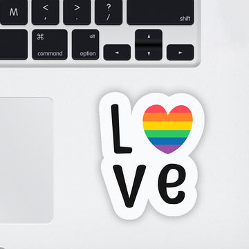 Love Heart Laptop Sticker