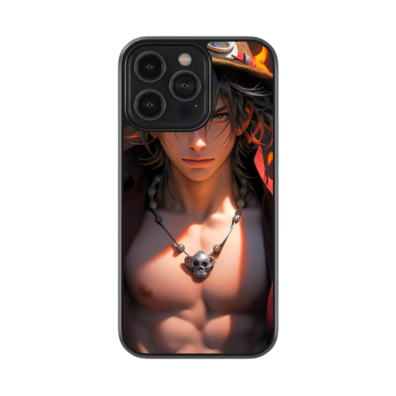 Fire Fist Ace Look Glass Case