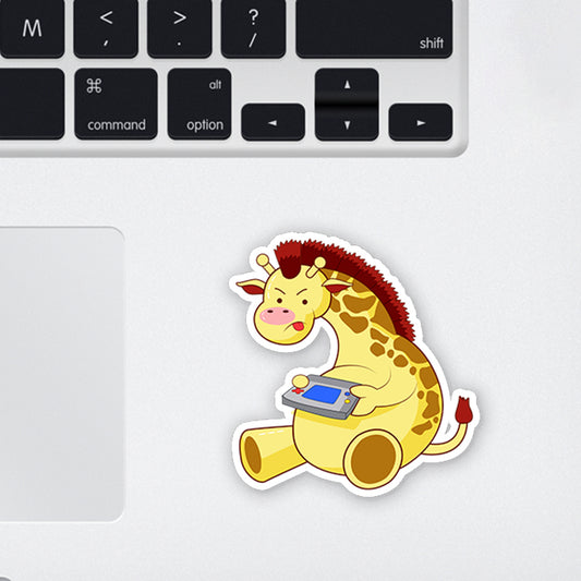 Gaming Girraff Laptop Sticker