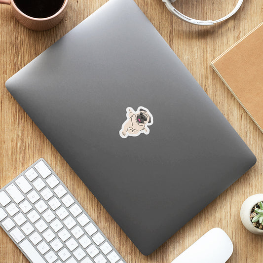 Gymnastic Puggie  Laptop Sticker