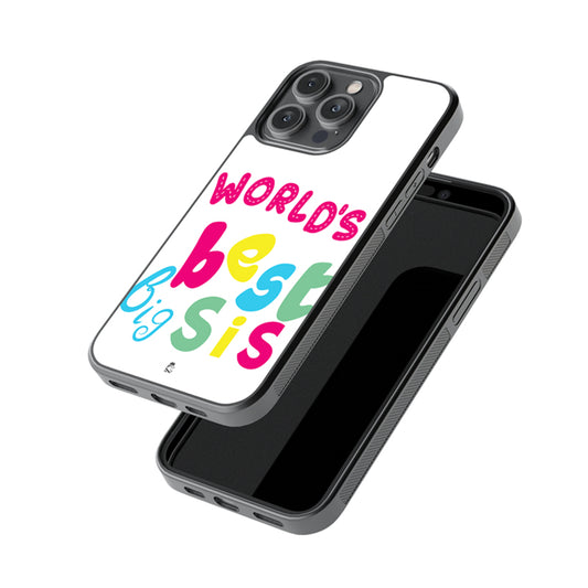 Best Big Sis Glass Phone case