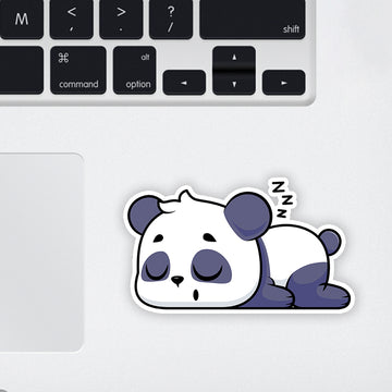 Sleepy Panda Laptop Sticker