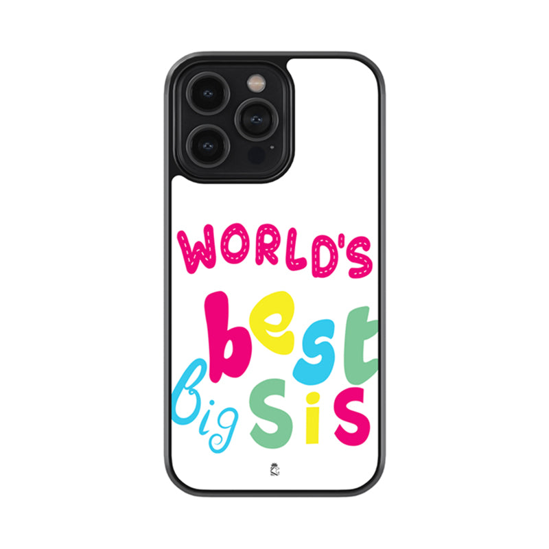 Best Big Sis Glass Phone case