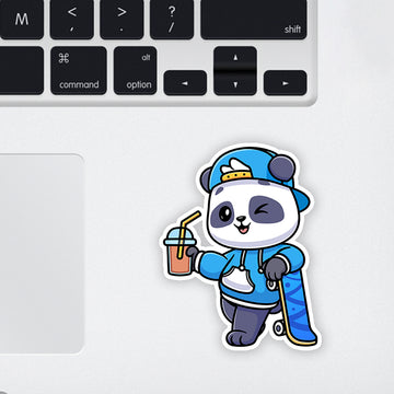 Rocking Panda Laptop Sticker