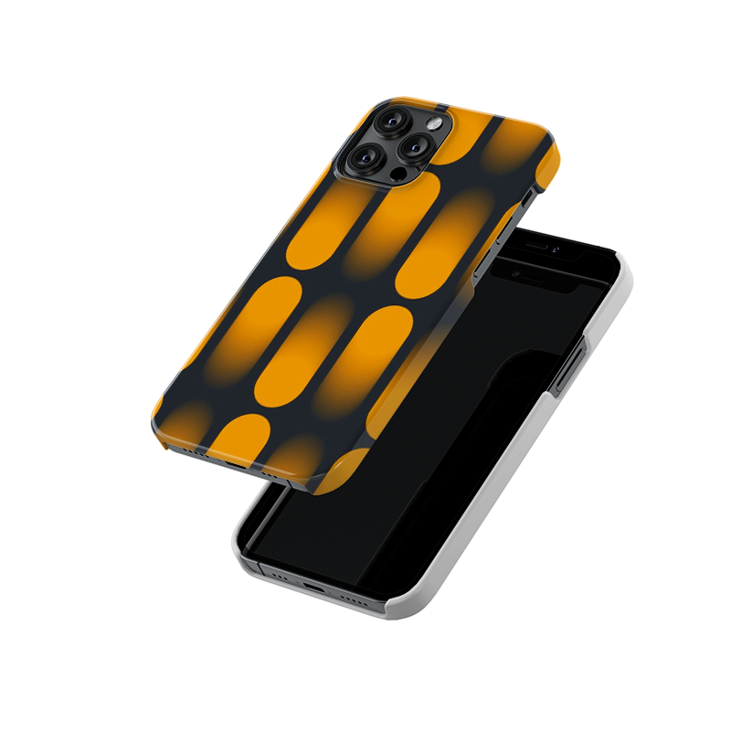 Orange Oval Pattern Slim Hard Case